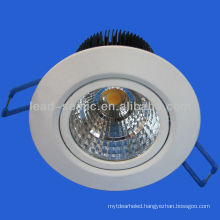 10w/20w/30w cob led downlight white/nickel 3/4/6/8 inch